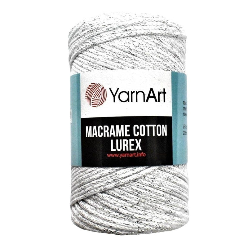 Grafite Lurex Single Twisted Macramé 3mm 200m - Meri Wool Art Wholesale